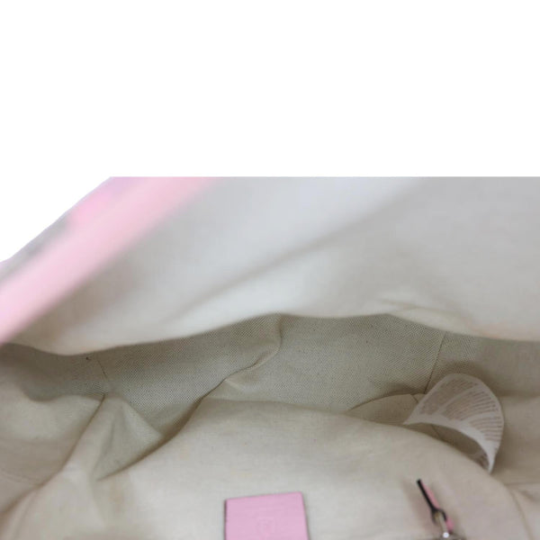 GUCCI Striped Kids GG Supreme Canvas Backpack Pink 271327