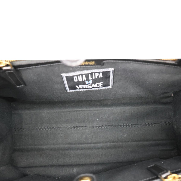 VERSACE x Dua Lipa Butterflies Canvas Tote Bag Black