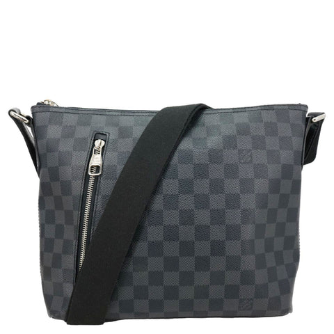 LOUIS VUITTON Mick PM Damier Graphite Messenger Bag Black