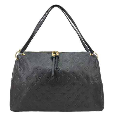 LOUIS VUITTON Ponthieu PM Empreinte Leather Shoulder Bag Black