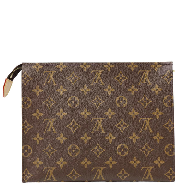 LOUIS VUITTON Toiletry Pouch 26 Monogram Canvas Clutch Brown