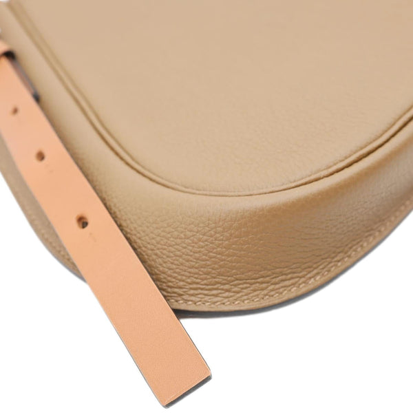 HERMES Perspective Cavaliere 21 Togo Leather Shoulder Bag Brown