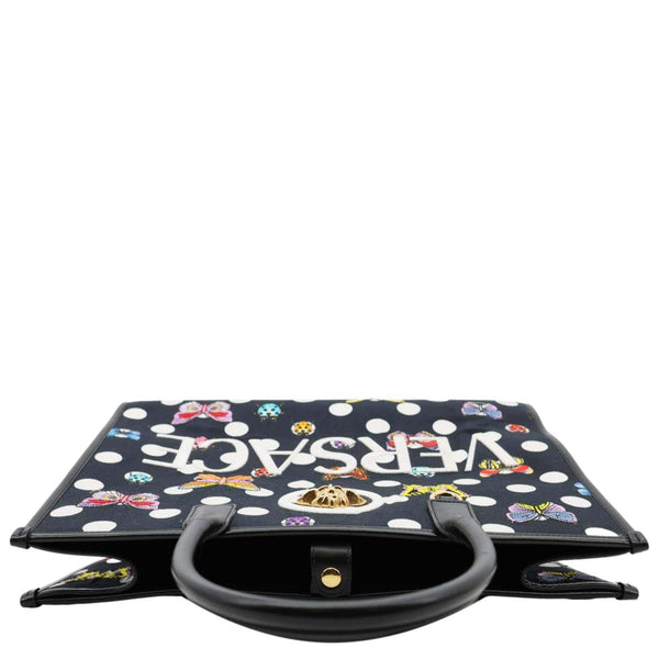 VERSACE x Dua Lipa Butterflies Canvas Tote Bag Black