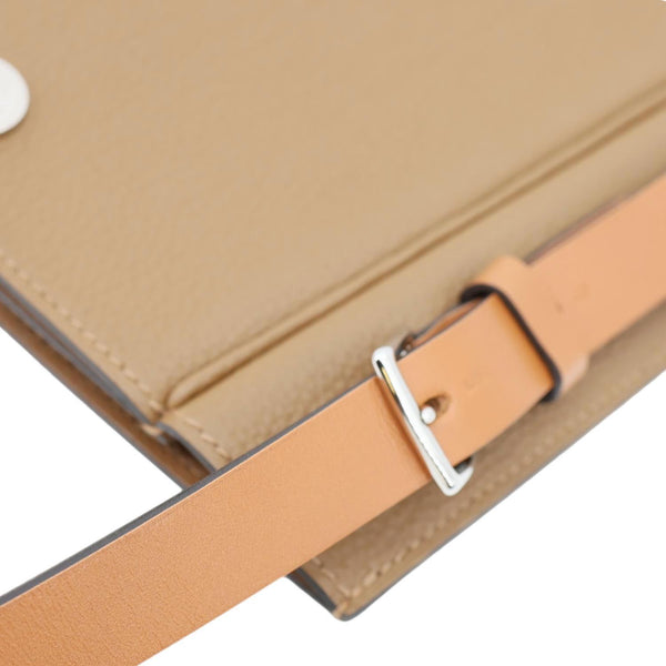 HERMES Perspective Cavaliere 21 Togo Leather Shoulder Bag Brown