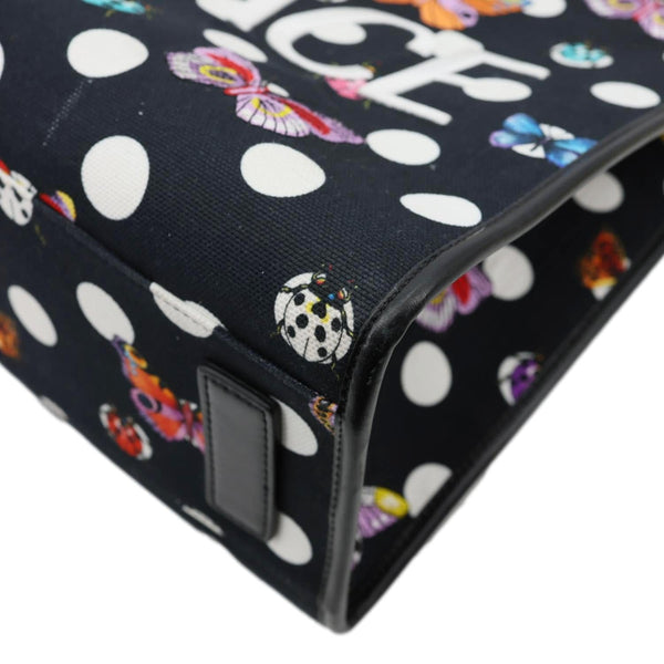VERSACE x Dua Lipa Butterflies Canvas Tote Bag Black