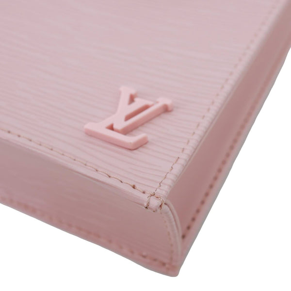 LOUIS VUITTON Petit Sac Plat Epi Leather Crossbody Bag Pink