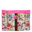 GUCCI Floral Rajah Large Canvas Leather Chain Tote Bag Multicolor 537219