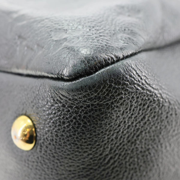 LOUIS VUITTON Ponthieu PM Empreinte Leather Shoulder Bag Black