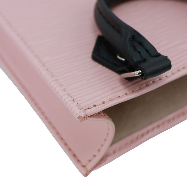 LOUIS VUITTON Petit Sac Plat Epi Leather Crossbody Bag Pink
