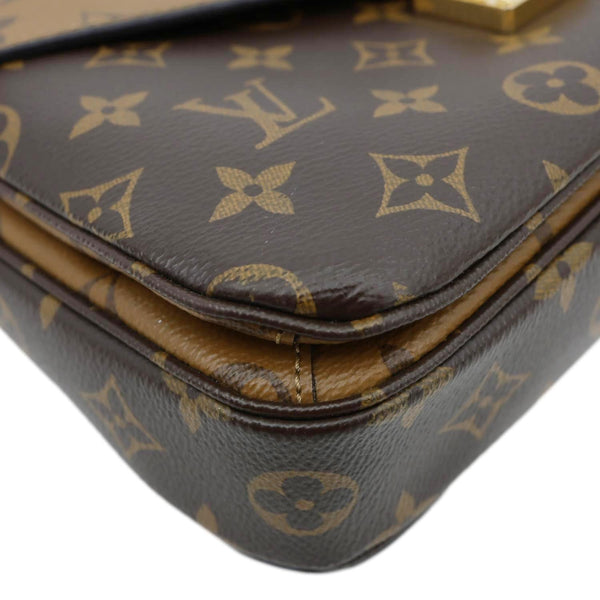 LOUIS VUITTON Metis Pochette Reverse Monogram Canvas Crossbody Bag Brown