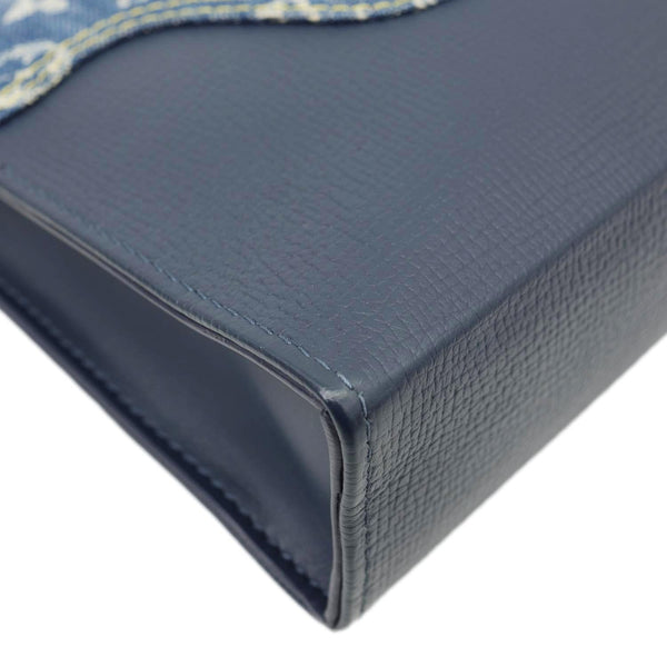 LOUIS VUITTON X NIGO Voyage MM Denim Drip Pochette Navy Blue