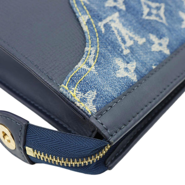 LOUIS VUITTON X NIGO Voyage MM Denim Drip Pochette Navy Blue