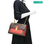 LOUIS VUITTON Victoire Monogram Canvas Shoulder Crossbody Bag Cherry