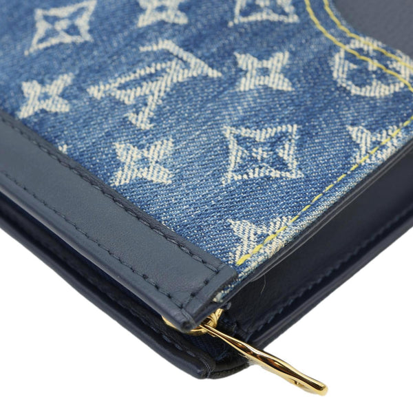 LOUIS VUITTON X NIGO Voyage MM Denim Drip Pochette Navy Blue