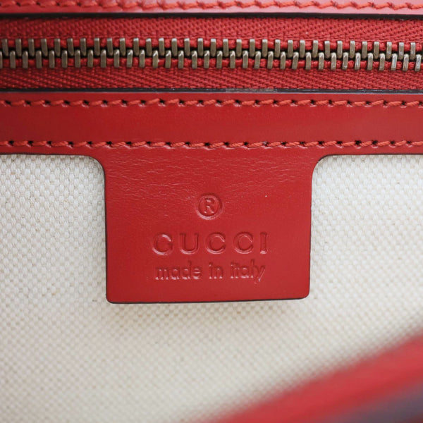 GUCCI GG Marmont Knight Medium Calfskin Leather Chain Shoulder Bag Red 431777