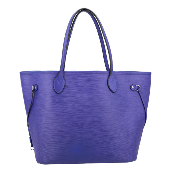 LOUIS VUITTON Neverfull MM Epi Leather Tote Shoulder Bag Purple