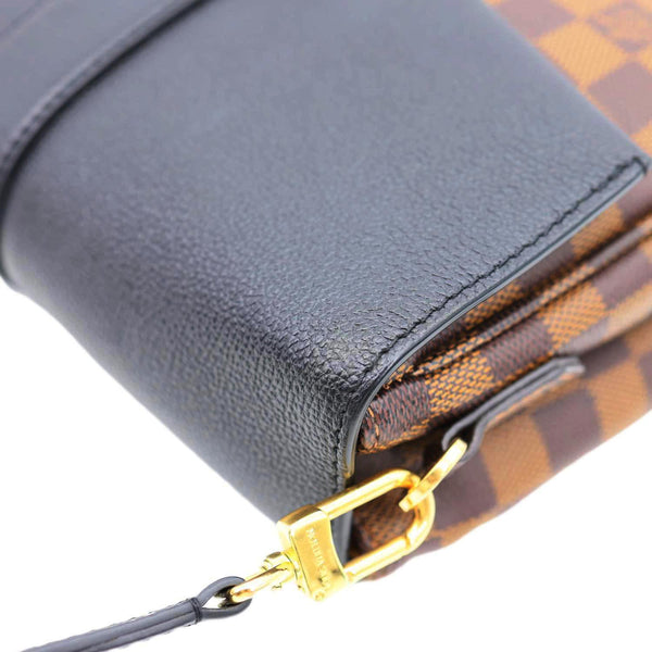 LOUIS VUITTON Clapton Damier Ebene Crossbody Bag Brown