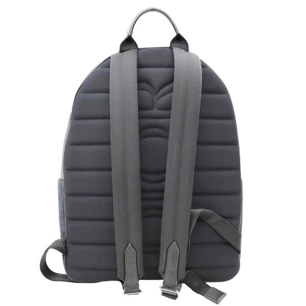 CHRISTIAN DIOR Saddle Oblique Jacquard Canvas Zip Backpack Black