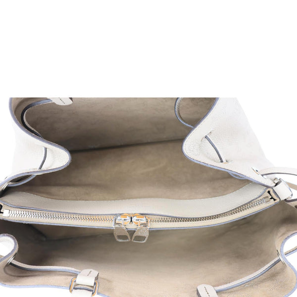 LOUIS VUITTON Bella Mahina Leather Tote Bag Galet