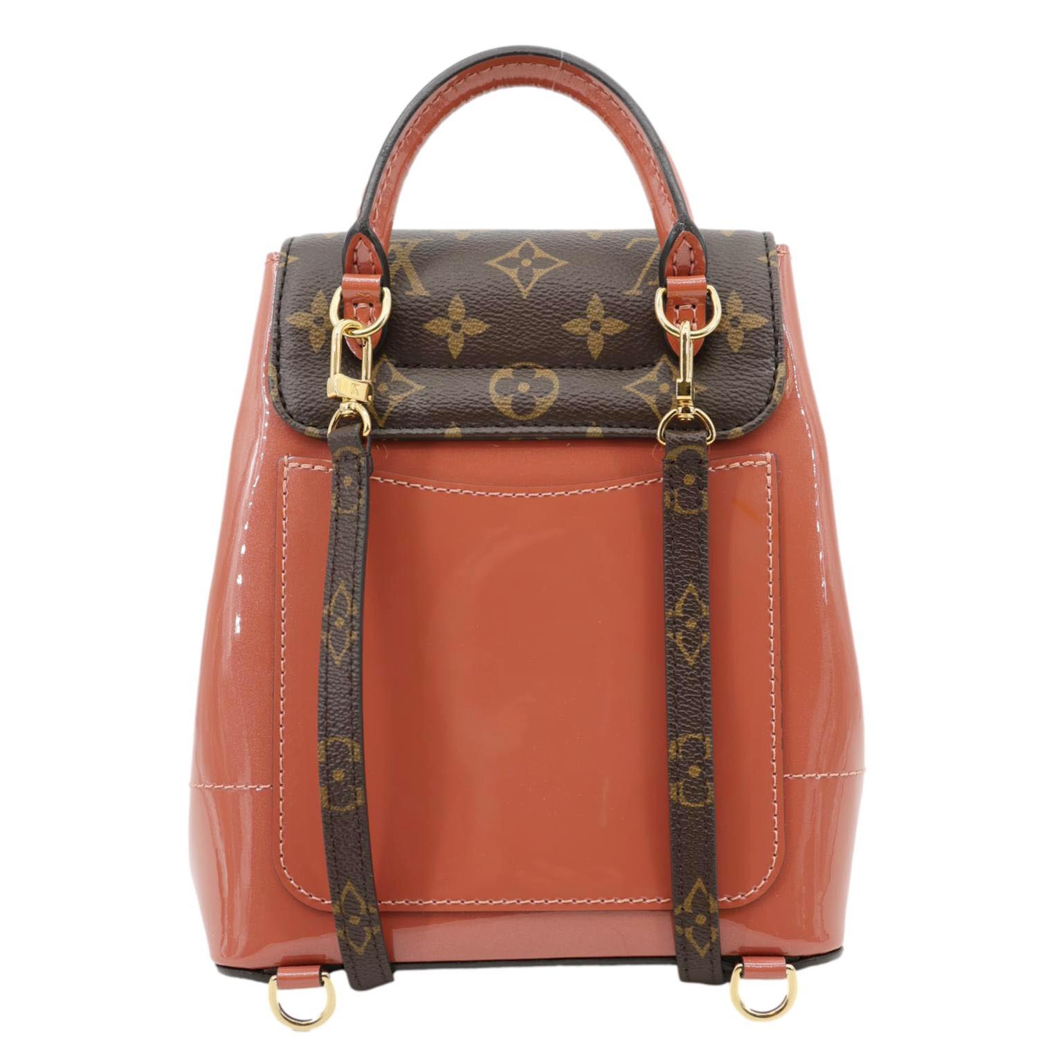 LOUIS VUITTON Hot Springs Patent Monogram Backpack Rose Pink