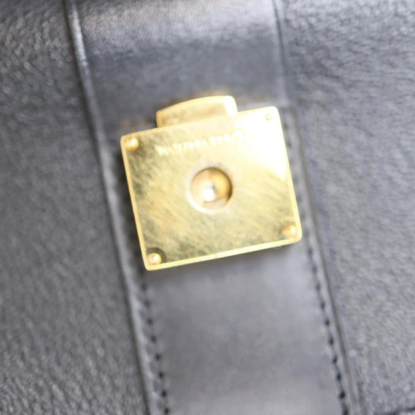 LOUIS VUITTON Very Chain Monogram Leather Chain  Crossbody  Bag Black