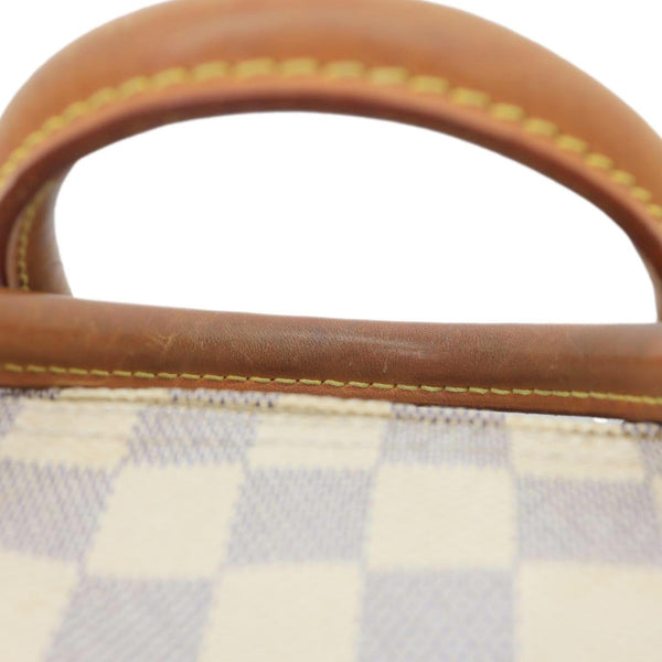 LOUIS VUITTON Speedy 30 Damier Azur Satchel Bag White