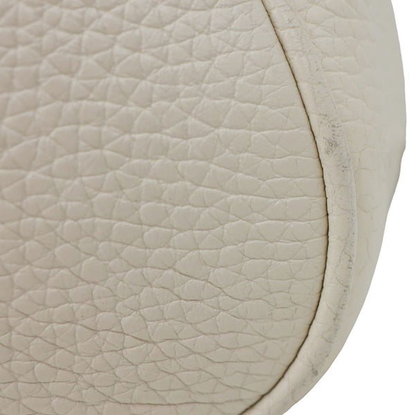 GUCCI Soho Flap Leather Chain Crossbody Bag Off White 536224