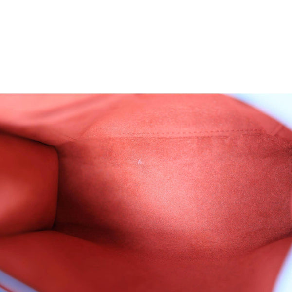 LOUIS VUITTON Lockme BB Taurillon Leather Chain Shoulder Bag Red