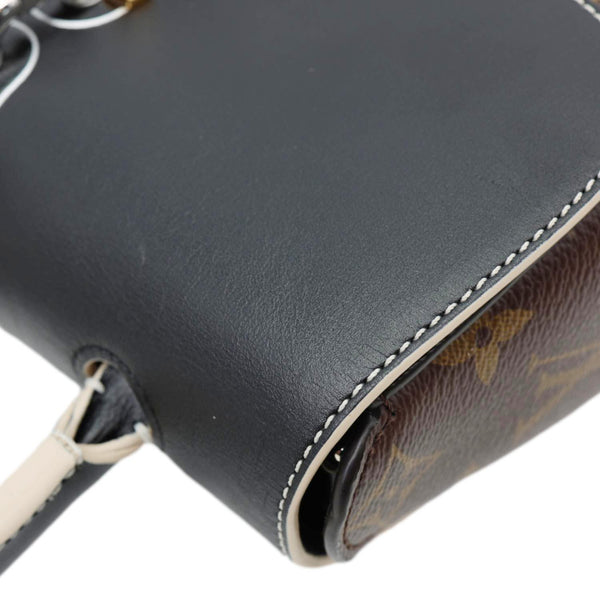 LOUIS VUITTON Chain It PM Monogram Canvas Shoulder Bag Black