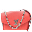 LOUIS VUITTON Lockme BB Taurillon Leather Chain Shoulder Bag Red
