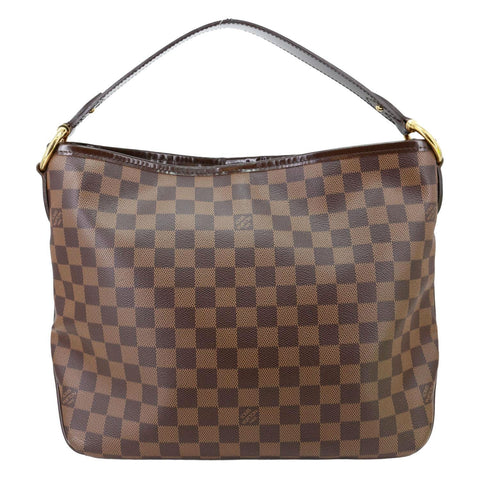 LOUIS VUITTON Delightful PM Damier Ebene Hobo Bag Brown