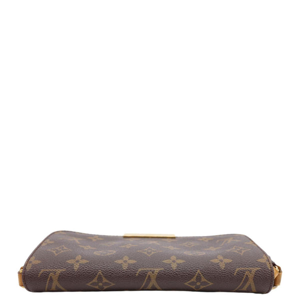 LOUIS VUITTON Favorite PM Monogram Canvas Shoulder Bag Brown