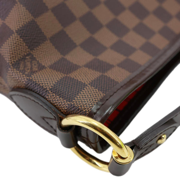 LOUIS VUITTON Delightful PM Damier Ebene Hobo Bag Brown