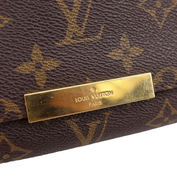 LOUIS VUITTON Favorite PM Monogram Canvas Shoulder Bag Brown