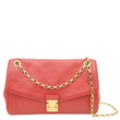 LOUIS VUITTON Saint Germain PM Monogram Empreinte Leather Shoulder Bag Cerise