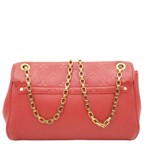 LOUIS VUITTON Saint Germain PM Monogram Empreinte Leather Shoulder Bag Cerise
