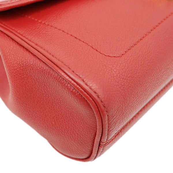 LOUIS VUITTON Saint Germain PM Monogram Empreinte Leather Shoulder Bag Cerise