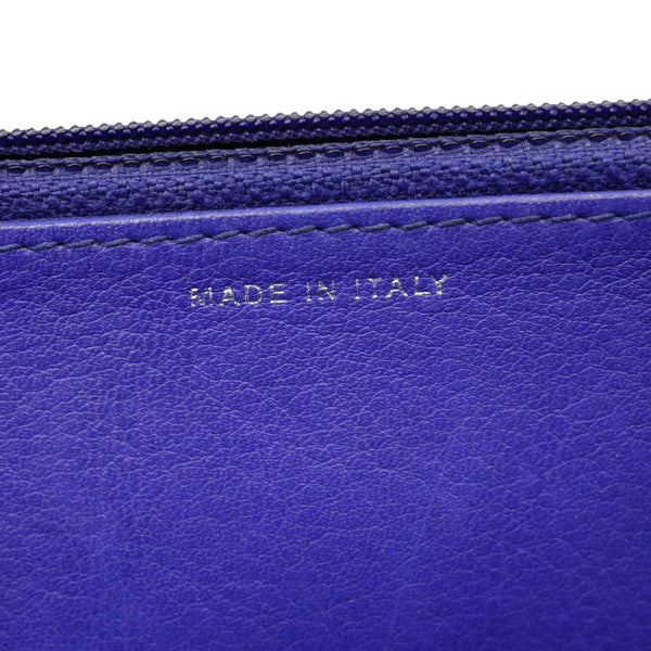 CHANEL Fancy CC Quilted Calfskin Leather Wallet On Chain Bag Royal blue