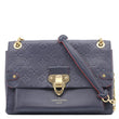 LOUIS VUITTON Vavin PM Monogram Empreinte Leather Shoulder Bag Navy Blue