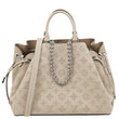LOUIS VUITTON Bella Mahina Leather Tote Bag Galet