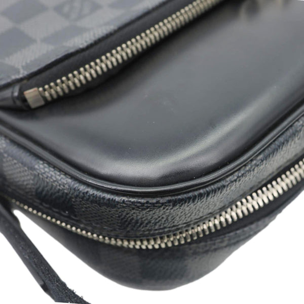 LOUIS VUITTON Dayton Reporter PM Damier Graphite Crossbody Bag Black