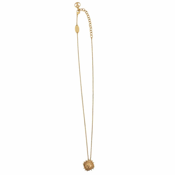 LOUIS VUITTON Pendentif Plus Vendome Metal Necklace Gold