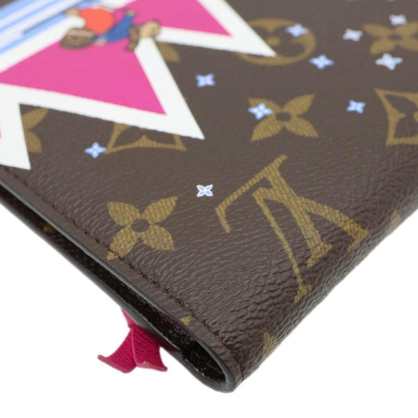 LOUIS VUITTON Weekend Christmas Animation Pochette Monogram Canvas Crossbody Bag Brown