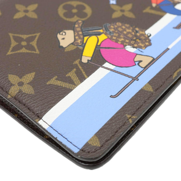 LOUIS VUITTON Weekend Christmas Animation Pochette Monogram Canvas Crossbody Bag Brown
