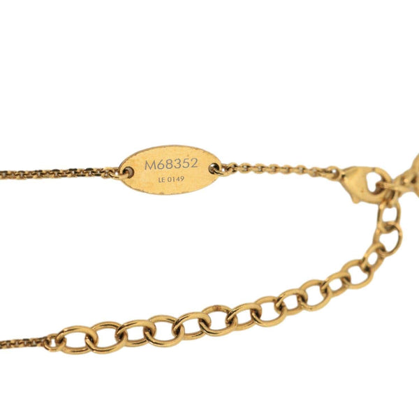 LOUIS VUITTON Pendentif Plus Vendome Metal Necklace Gold