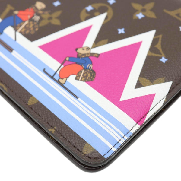 LOUIS VUITTON Weekend Christmas Animation Pochette Monogram Canvas Crossbody Bag Brown
