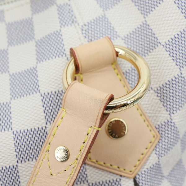 LOUIS VUITTON Evora MM Damier Azur Tote Shoulder Bag White