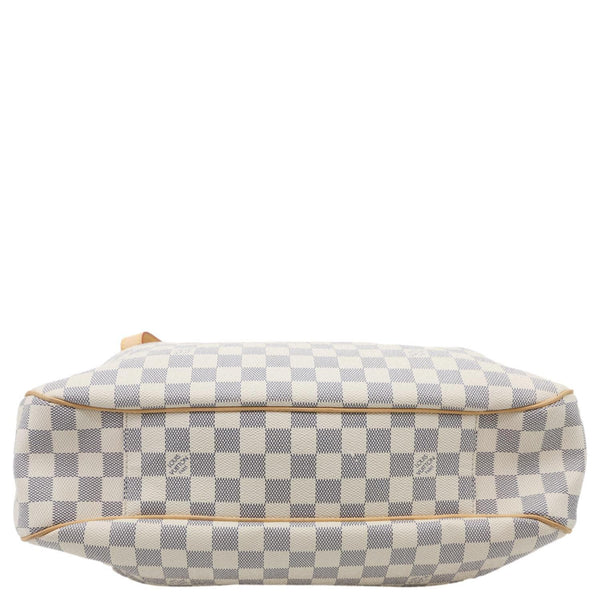 LOUIS VUITTON Evora MM Damier Azur Tote Shoulder Bag White