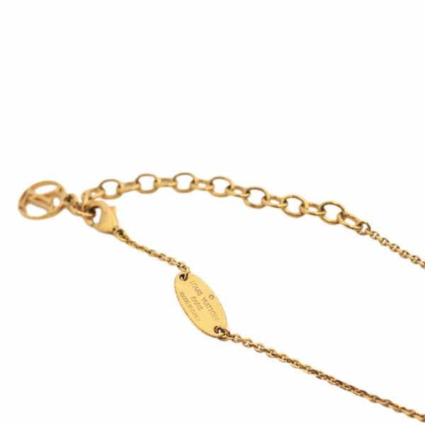 LOUIS VUITTON Pendentif Plus Vendome Metal Necklace Gold