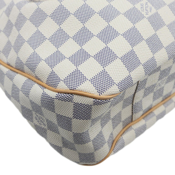 LOUIS VUITTON Evora MM Damier Azur Tote Shoulder Bag White